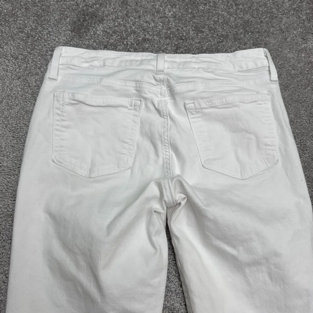 Just Black Skinny Denim Jeans Womens 27 White Mid Rise Stretch Casual 28x28